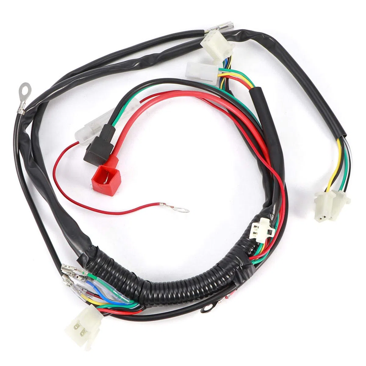 Cablaggio di avviamento del motore, cablaggio del cablaggio di avviamento del motore elettrico per Pit Bike Moto Atv Quad 70cc 90cc 110cc 125c Pvc