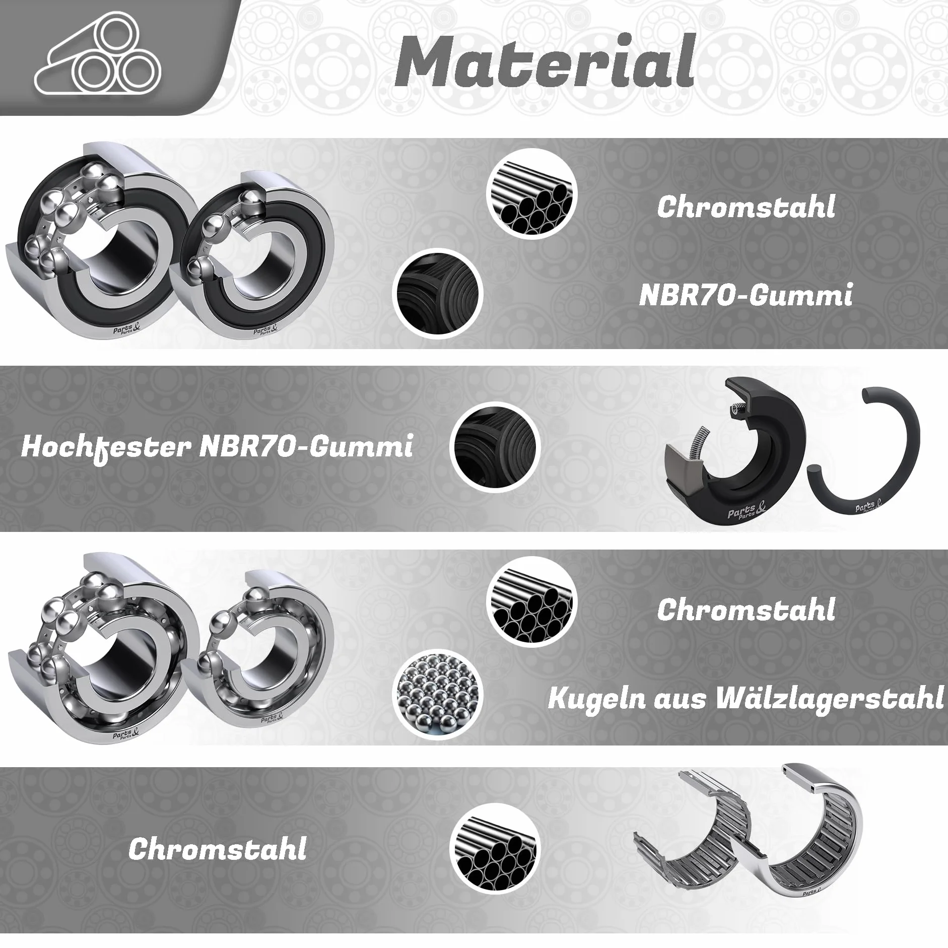 Cuscinetto ruota anteriore compatibile con BMW HP4K 1200K 1300K 1600 S 1000