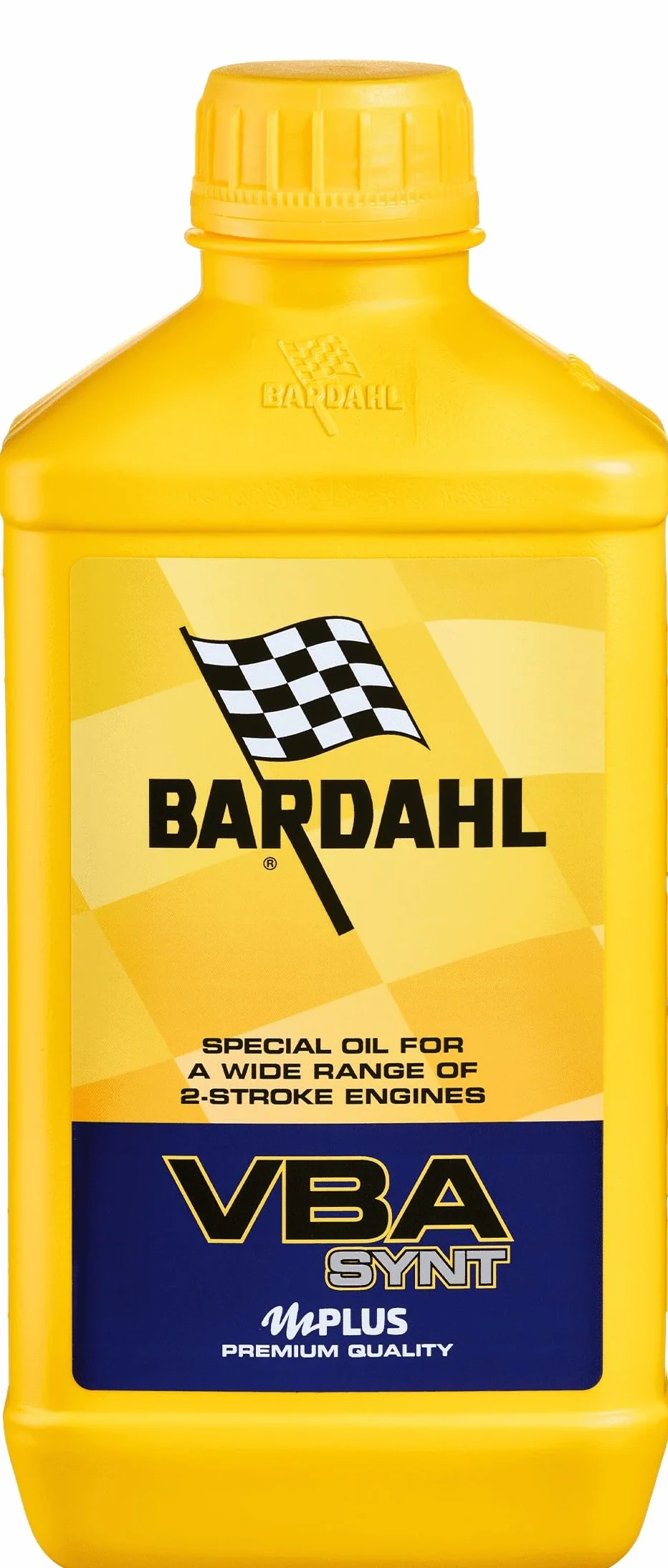 Bardahl - Olio Miscela VBA SYNT, 100% Sintetico, Olio Moto, Scooter, Attrezzi da Giardino con Motore a 2 Tempi, 1 Litro