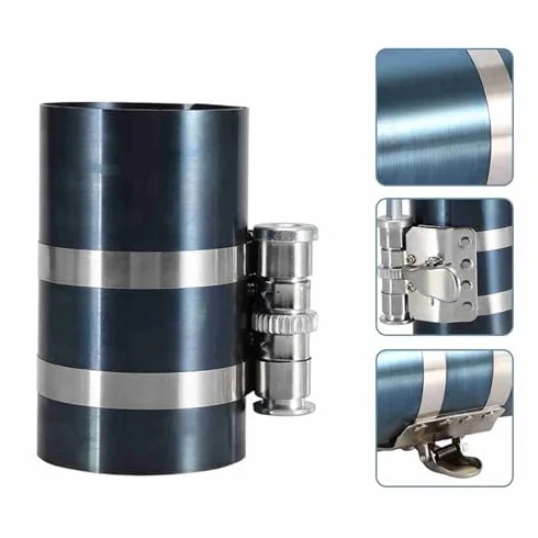 Attrezzo compressore fasce elastiche del motore Attrezzo per la rimozione dell'installatore delle fasce elastiche Attrezzo per l'installazione del pistone a cricchetto(4 Inches)