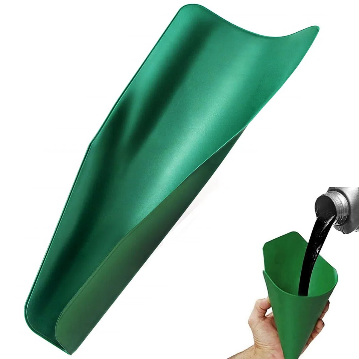 Tokaneit Imbuto Flessibile Pieghevole 37 x 17 cm, Verde, 80% Poliuretano, 20% Alluminio