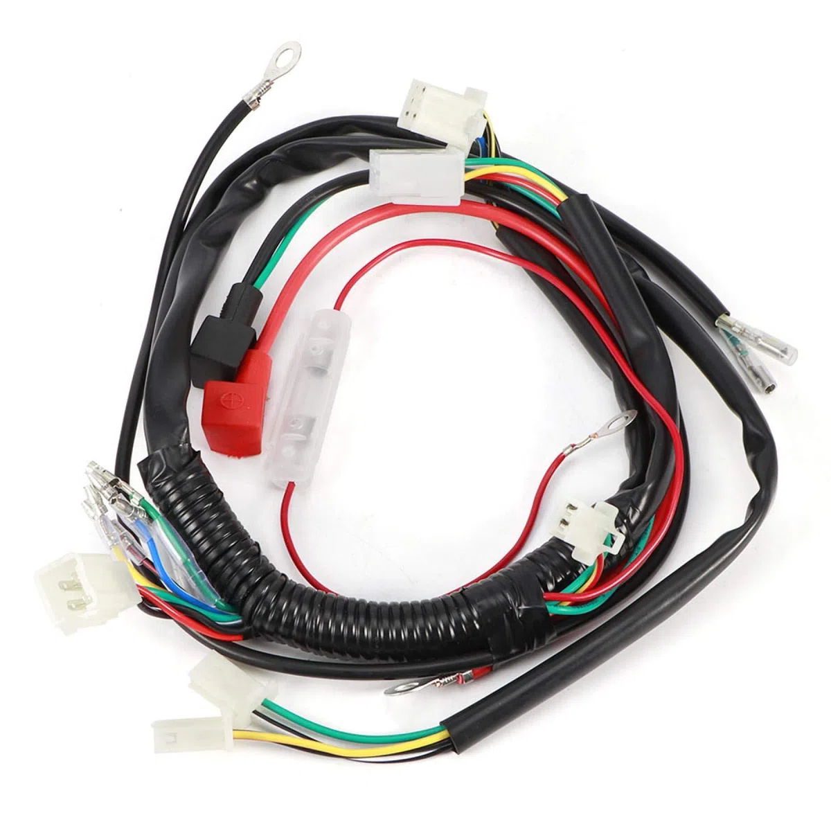 Cablaggio di avviamento del motore, cablaggio del cablaggio di avviamento del motore elettrico per Pit Bike Moto Atv Quad 70cc 90cc 110cc 125c Pvc