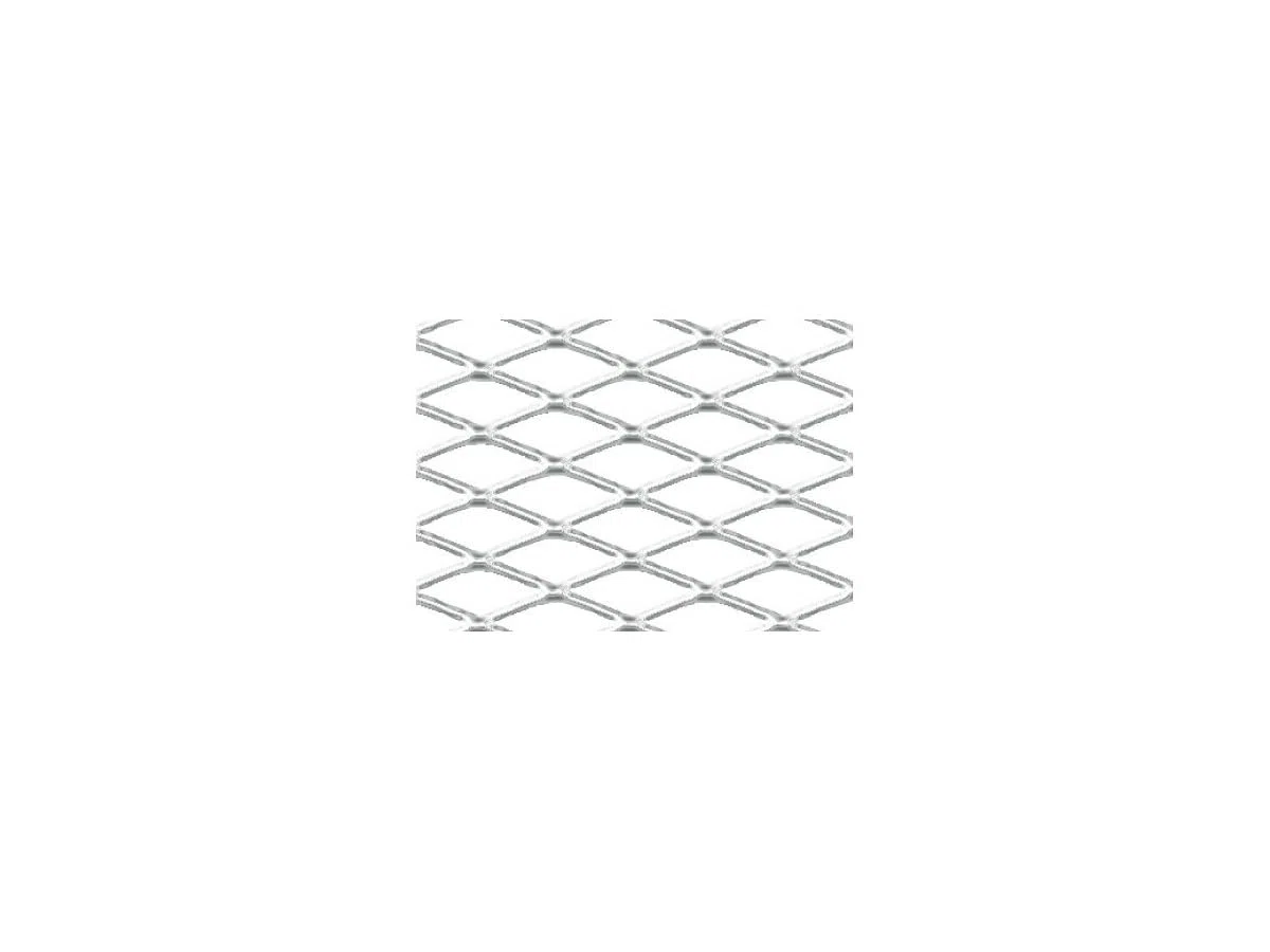 Pilot 04580 Alluminio Racing Grill, Rombo Medio, 6mm x 12mm/100cm x 33cm, Lucido