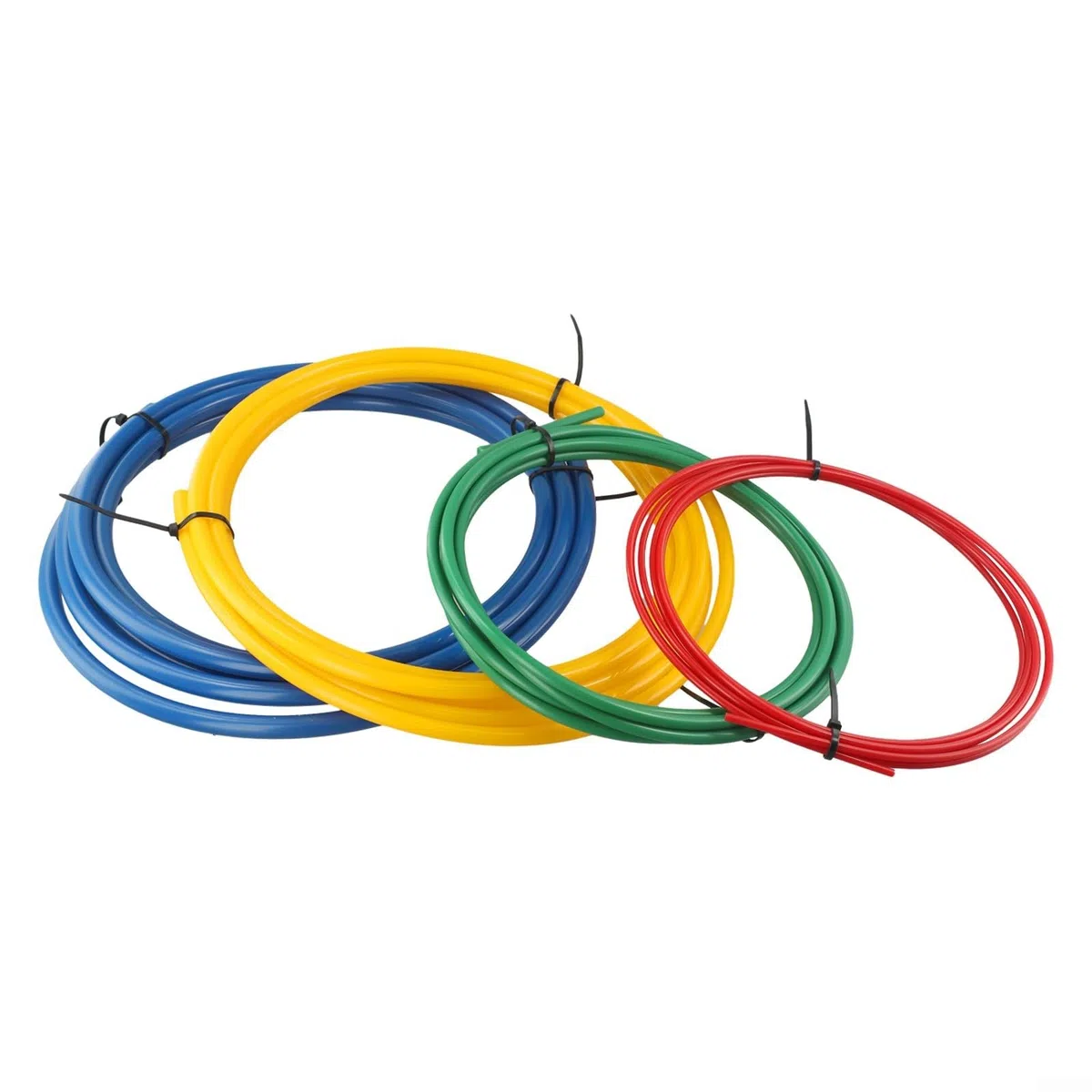 Set di piegatura per tubi di rame, per condizionatori d'aria, in plastica PE con 4 misure, strisce di piegatura incorporate per tubi da 1/4 3/8 1/2 5/8 pollici, lunghezza 4M modello CT-205