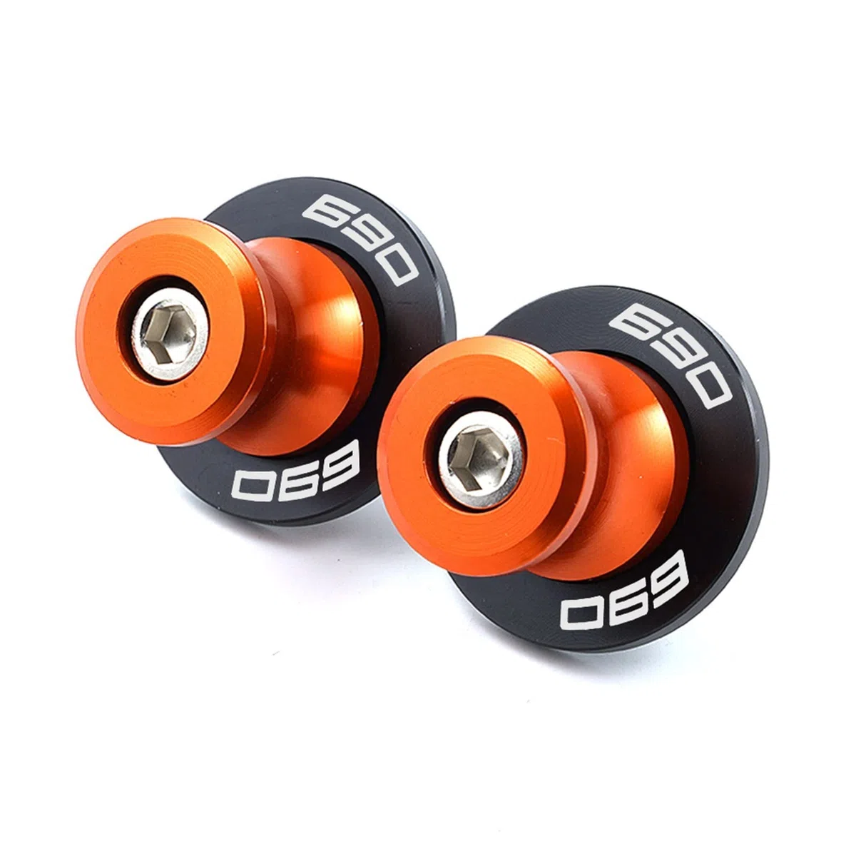 Misura for KTM 690 SMC Duke 690SMC SMC R 690duke 2009-2019 2020 2021 2022 Tappi valvola moto M10 Bobine forcellone Slider Stand Viti (Size : 10MM-orange)