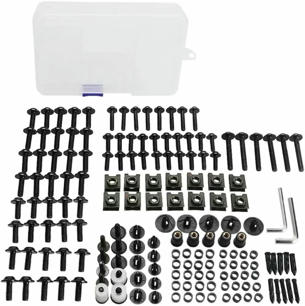 Kit Completo di bulloni per carenatura Moto, per Honda Forza 125 Hornet 600 Cb125r Xadv CBR 600 RR Cbr500r Rebel 500 Viti e Dadi per carenatura in Acciaio, 177 Pezzi