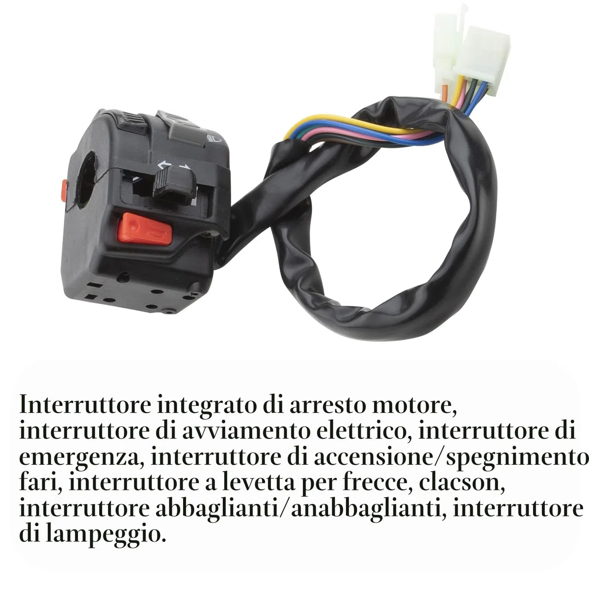 Interruttore di Avviamento del Faro del Motorino comando manubrio 7/8" 22 mm per Motociclo ATV 12V Segnale di Svolta di controllo