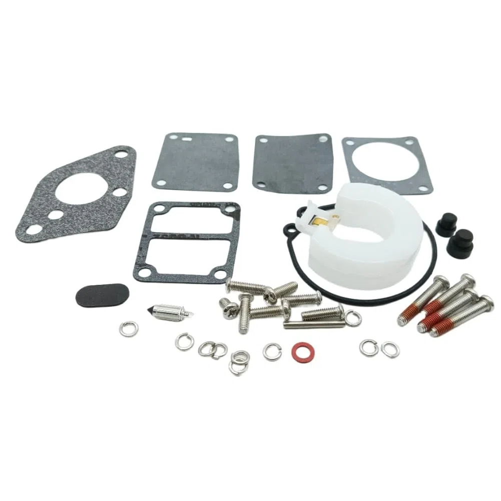 Kit di riparazione carburatore per Mercury per motore fuoribordo MARINER 4HP 5HP, sostituisce 855546A1, adatto ai modelli 1986-2006, fuoribordo di piccola potenza, componenti lavorati