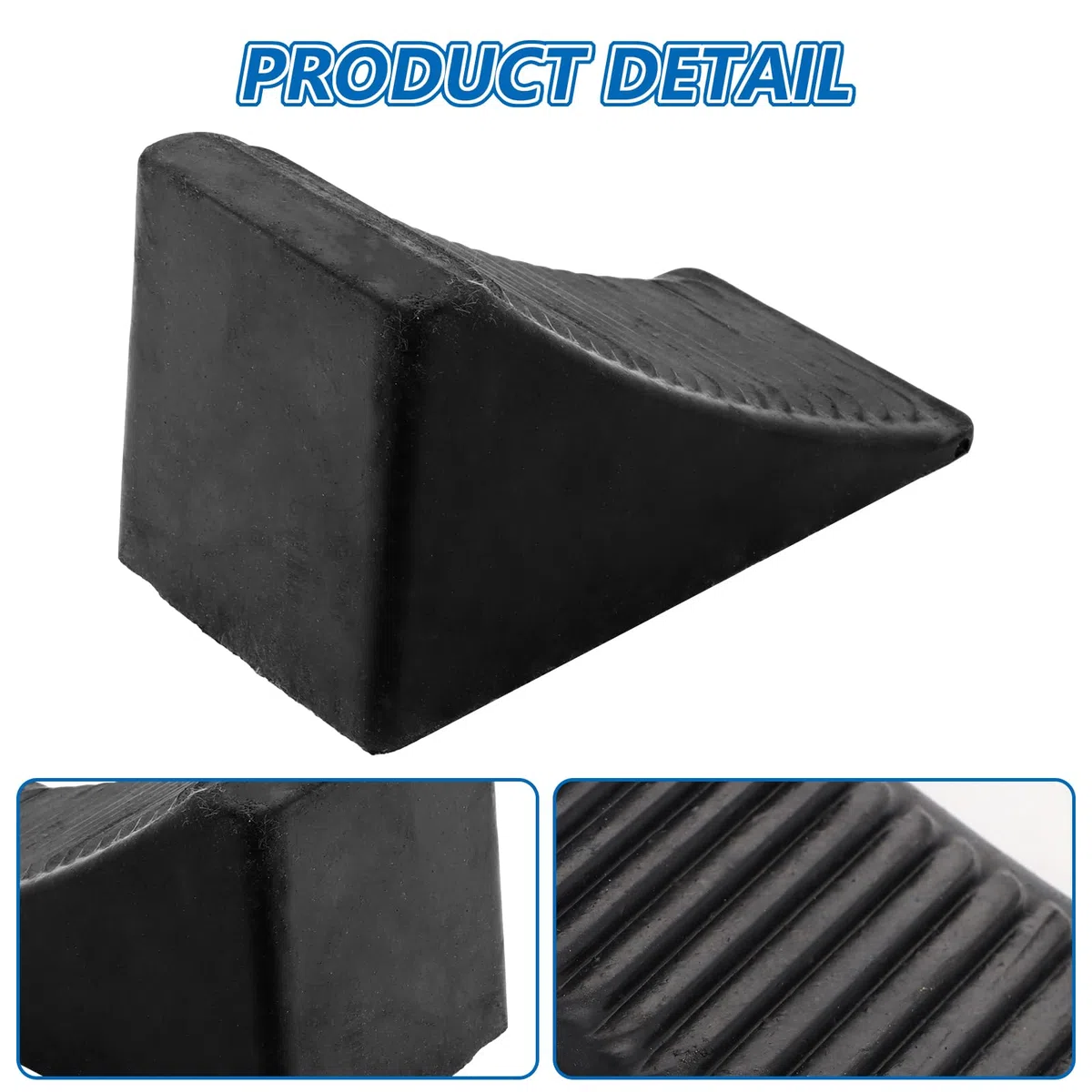 SHUESS 4 pezzi cunei freno per rimorchi, cunei con manico, colore nero