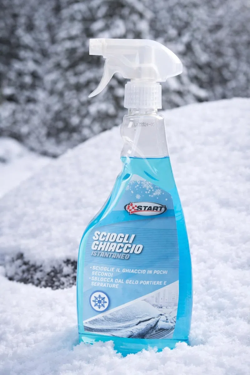 START Spruzzino Deghiacciante Parabrezza Auto 500 ml con Trigger, Scioglie Rapidamente Ghiaccio e Brina, Efficace a Basse Temperature, Sicuro su Vetri e Guarnizioni – Confezione da 3 Pezzi