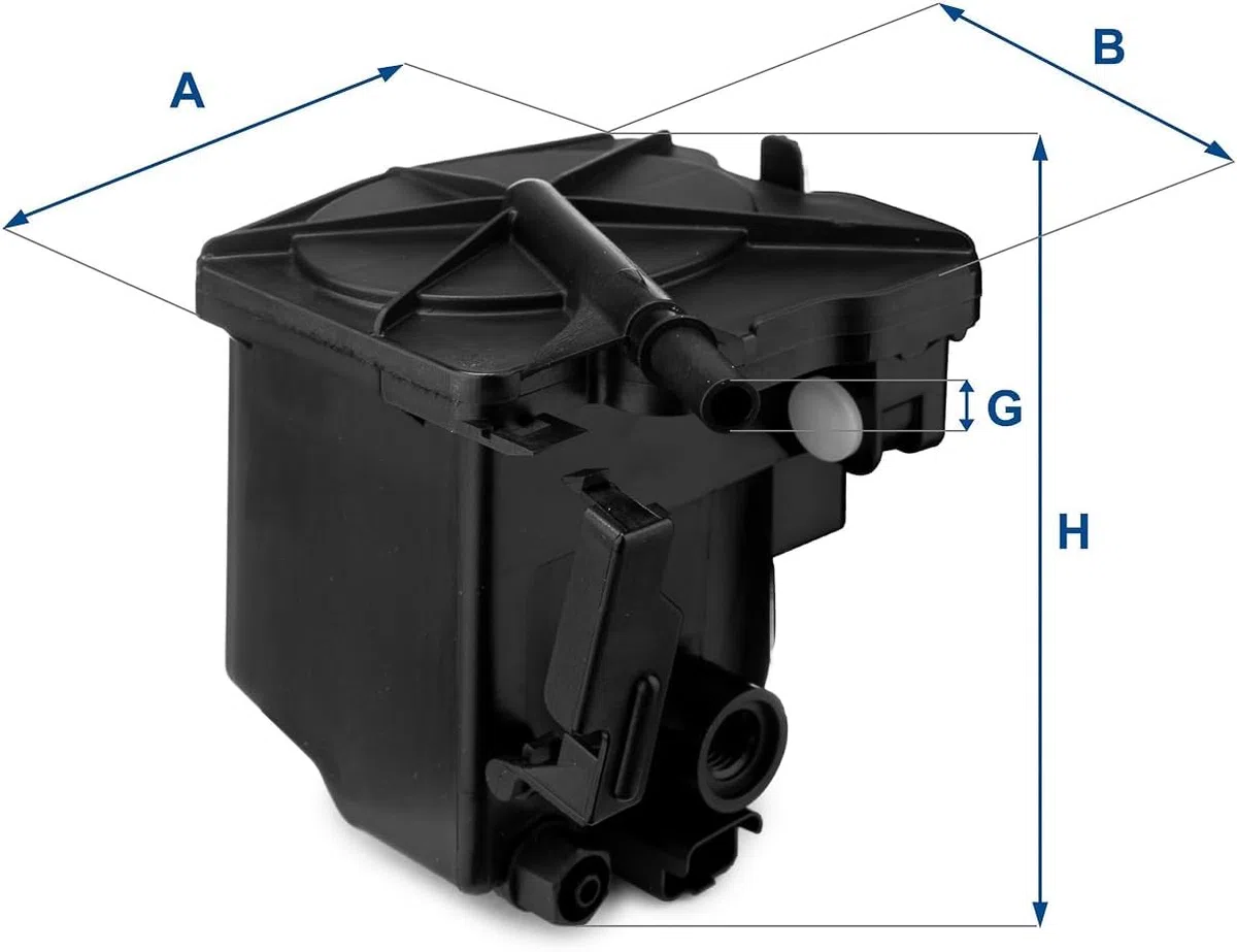 UFI Filters, Filtro Gasolio 24.027.00, Filtro Carburante per Ricambio, Adatto ad Auto, Applicabile su Diversi Modelli Citroen, Fiat, Ford, Mazda, Mini, Peugeot, Suzuki e Volvo