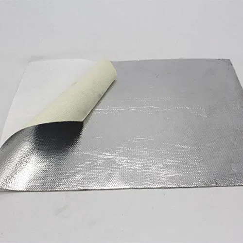 StickersLab - Pannello adesivo termico in fibra di vetro e alluminio per lo scarico 30cm x 100cm
