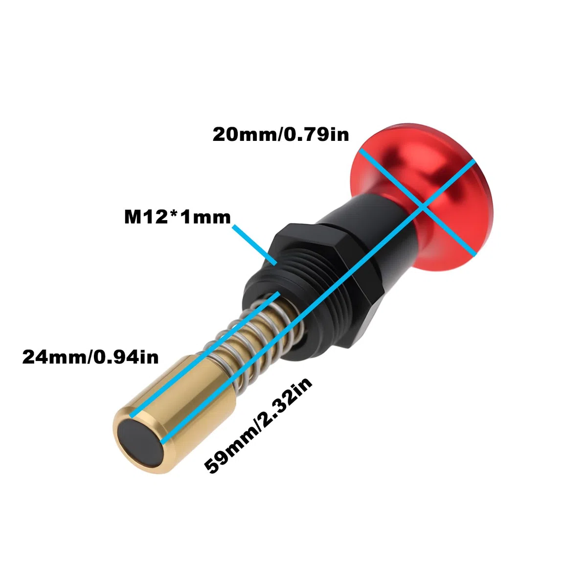 ECSiNG 1 interruttore a leva per carburatore per moto, in alluminio CNC, compatibile con KEIHIN PWK 28 30 32 34 36 38