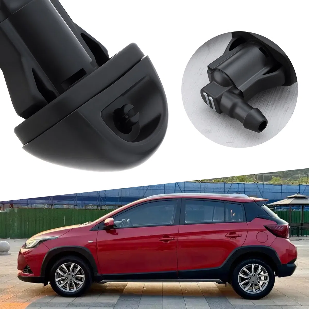 Ugello lavavetri posteriore auto Jet 853910D050 compatibile con Toyota Yaris 2011-2020