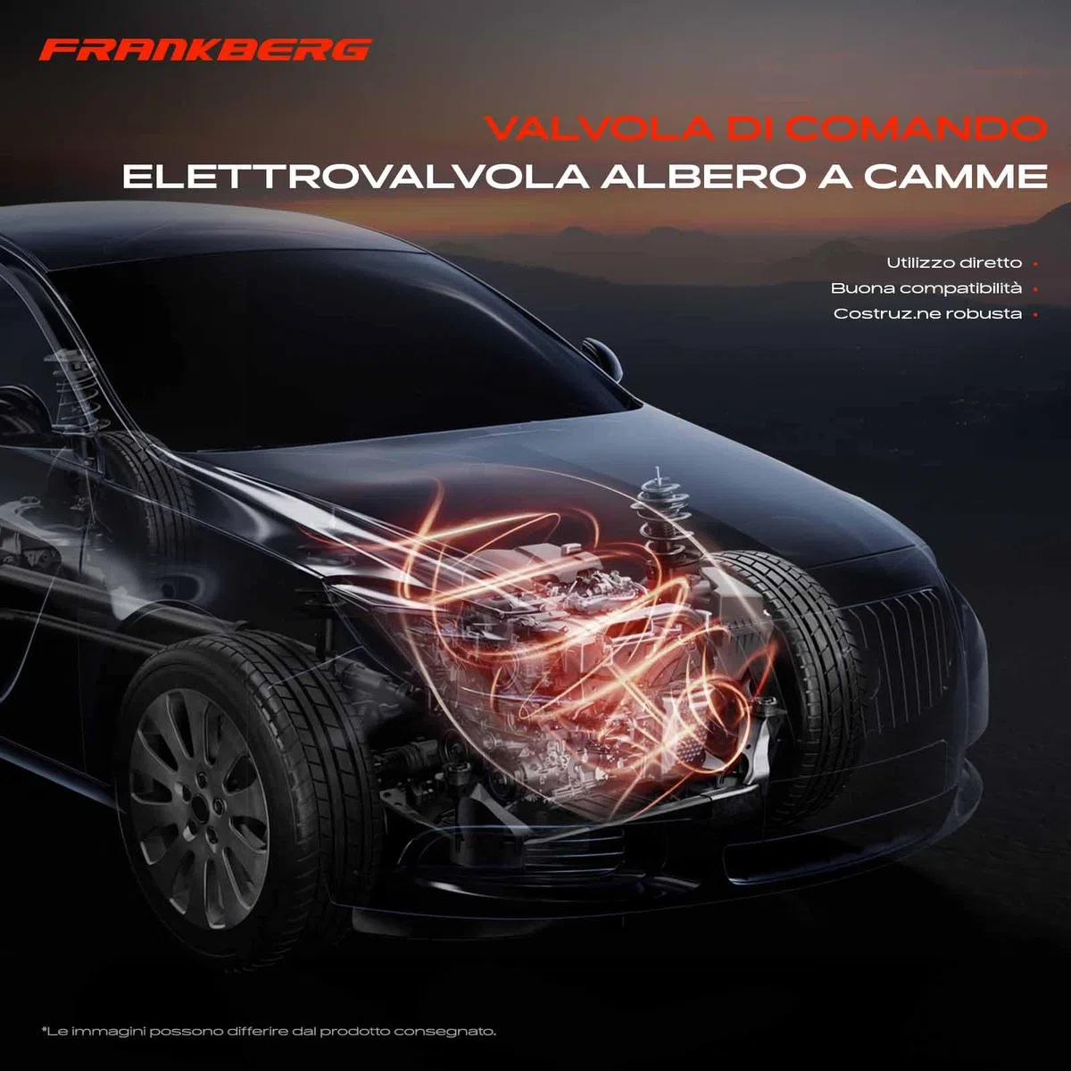 Frankberg Regolatore dell'albero a camme Benzina Compatibile con M.i.n.i R56 1.6L M.i.n.i Cabriolet R57 1.6L M.i.n.i R56 1.4L Serie 1 F20 1.6L M.i.n.i R.o.a.d.s.t.e.r R59 1.6L 11368610388