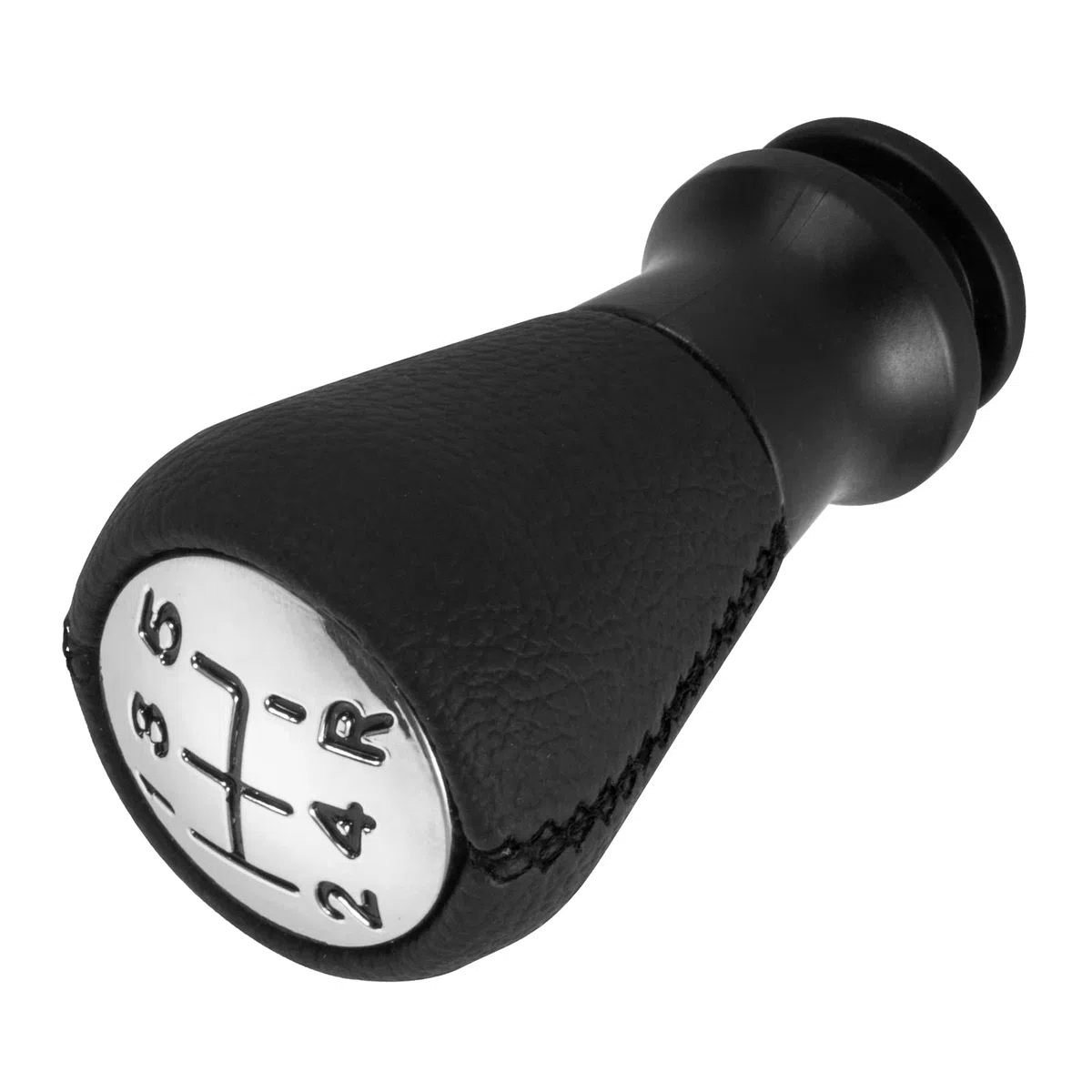 DOMENICA 5 Marce Pomello Leva Cambio Pelle Compatibile con Peugeot 106 107 205 206 207 301 306 307 308 406 407 408 508 605 806 807 2008 3008 5008 Citroen C2 C3 C4 C5 Picasso Saxo Xsara Elysee (Nero)