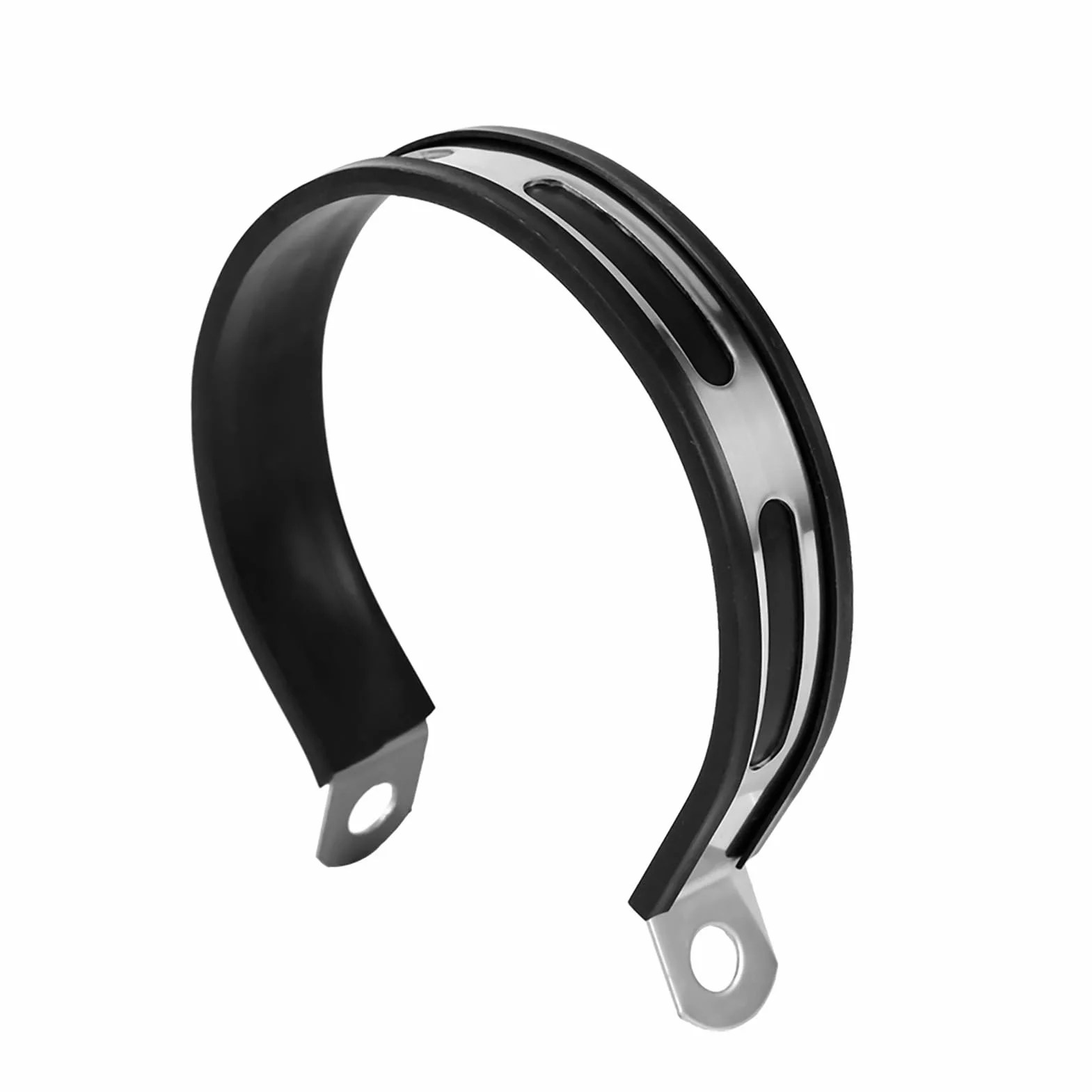 fascetta scarico moto + fascetta scarico moto Staffa Tubo di Scarico Silenziatore di Scarico del Motociclo Staffa del Tubo Universale Gancio per Tubi Staffa di Montaggio Semicerchio