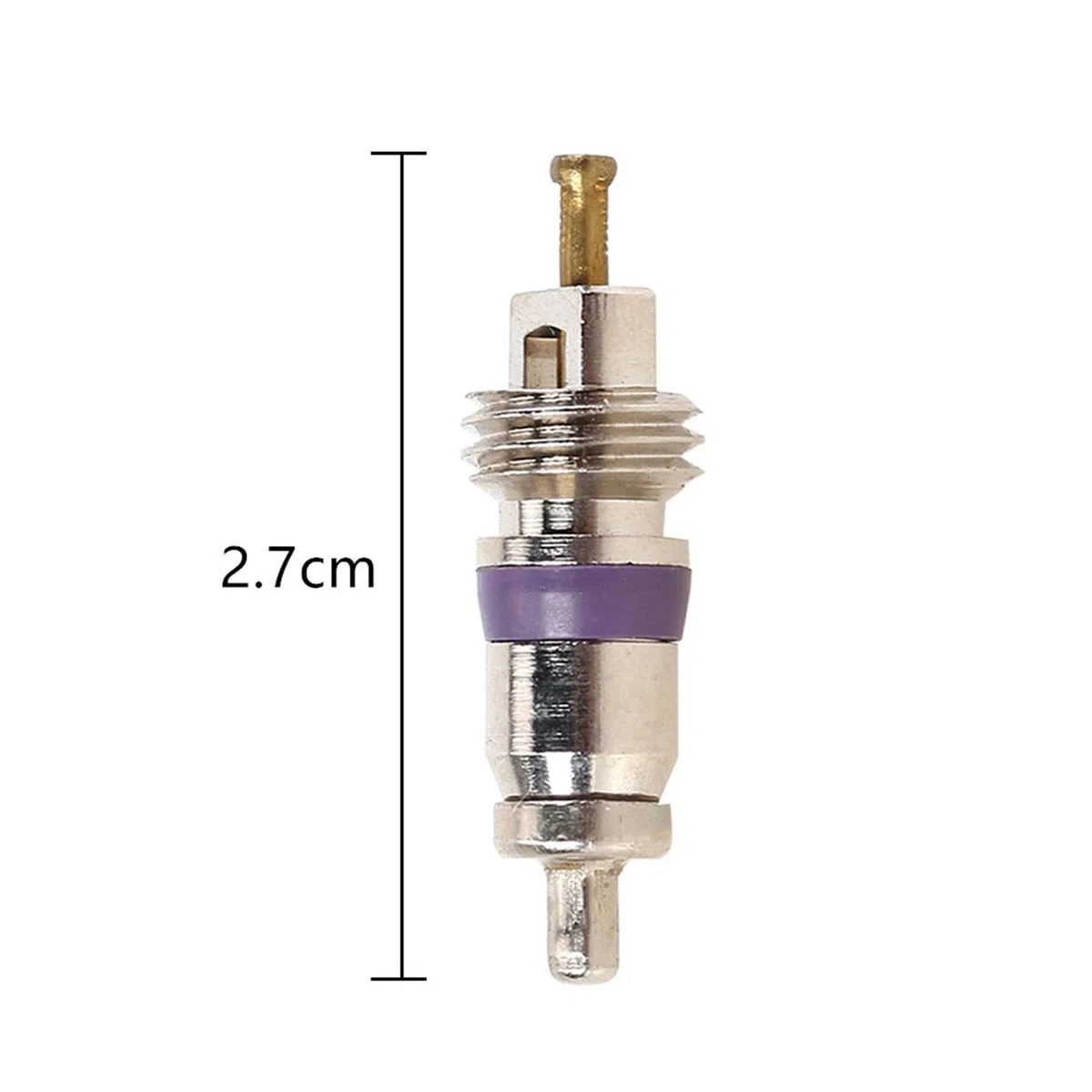 Kit di 10 Pezzi di Ricambio per Valvole di Condizionata, Servizio di Riparazione del A/C, Nucleo della Valvola in Ottone per La Manutenzione dell'Aria Condizionata di Auto