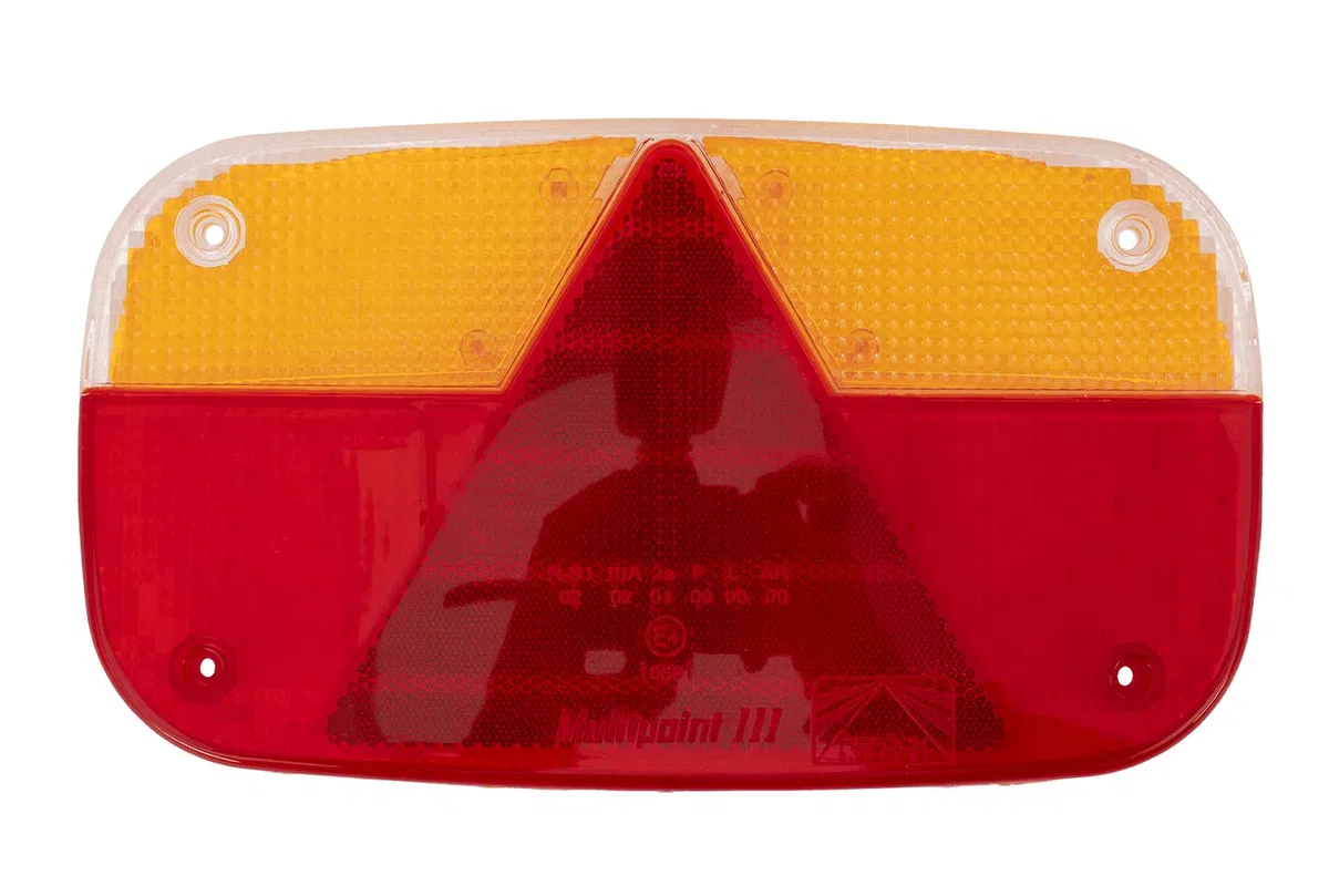 VETRO DI RICAMBIO FANALE LUCE POSTERIORE UNIVERSALE MULTIPOINT III ASPÖCK