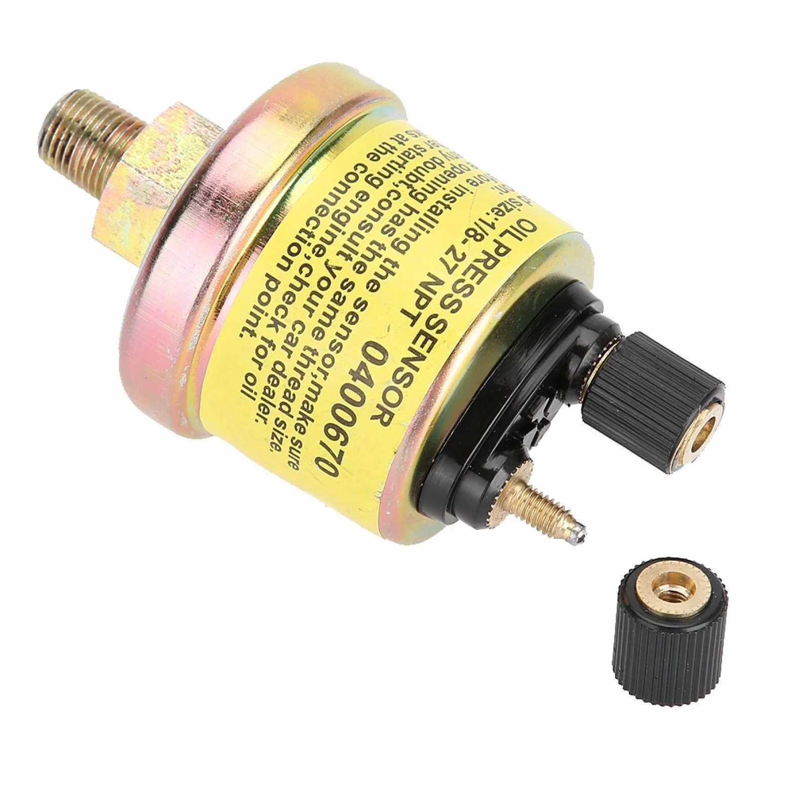 Yosoo Sensore di Pressione Olio Universale, 1/8 NPT, Ricambio per Manometro Motore