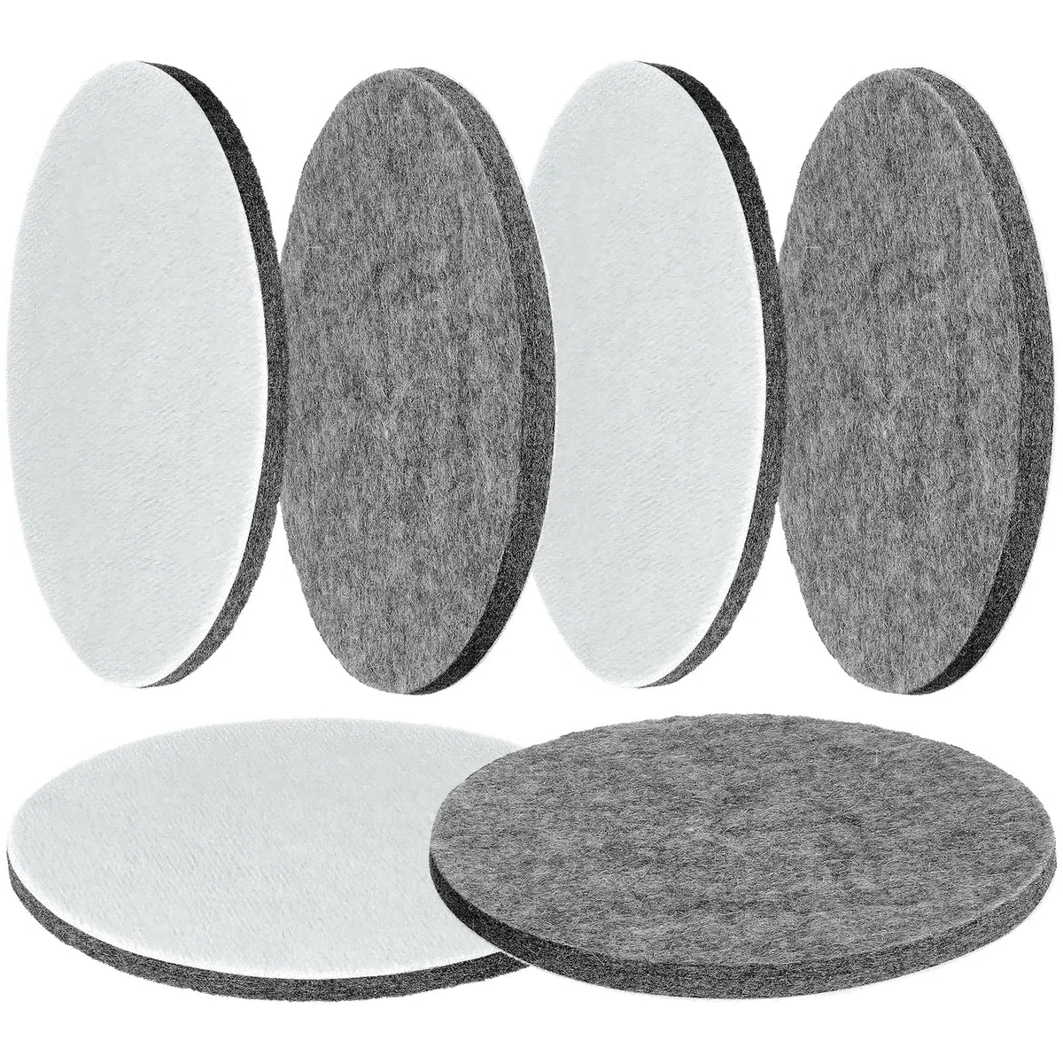 6 Feltro Lucidante 150mm Disco Lucidante per Levigatrice Eccentrica Tampone Lucidante Feltro Vetro Lucidatura Auto Tamponi 150mm Tampone in Feltro Lucidatura Tampone Lucidatura per Legno