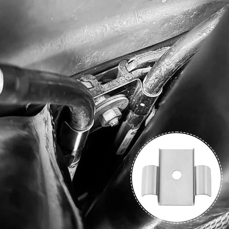 1 clip per cavo freno di stazionamento in acciaio inox migliorata, compatibile con BMW Serie 1 2 3, per riparazione e manutenzione del sistema frenante