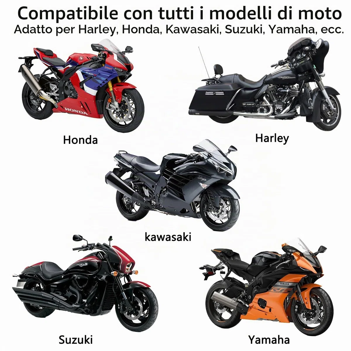 Borsa universale per moto, borsa per attrezzi, in pelle, impermeabile, per bicicletta, con 2 cinghie di fissaggio, borsa posteriore (nero)