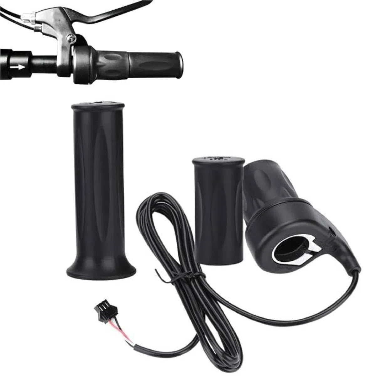 Acceleratore per Bici Elettrica, Manopola acceleratore velocità scooter, Maniglia acceleratore universale per bici elettrica e-bike da 1 paio per manubrio da 22,5 mm