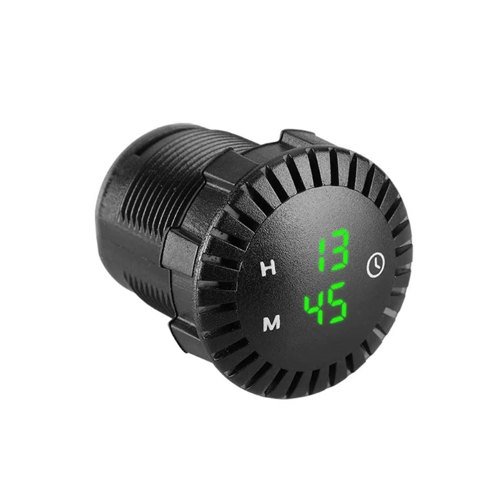 Orologio LED Tattile per Auto e Moto - Digitale Impermeabile 12V/24V - Mini Display 2,01 Pollici - Per Auto, Navi, SUV