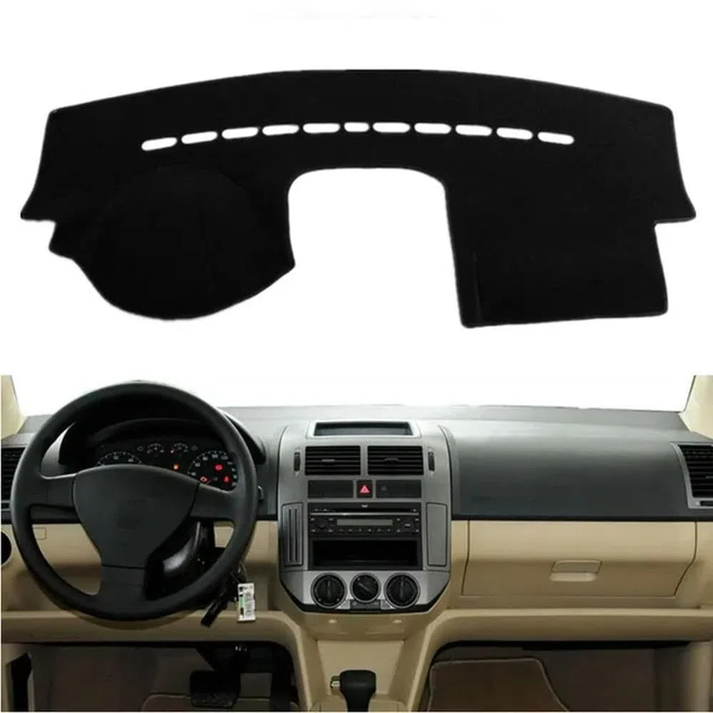 Copri cruscotto per Auto Copri cruscotto AntiGraffio Copri cruscotto Interno - Adatto per Polo MK4 2002 2003 2004 2005-2009