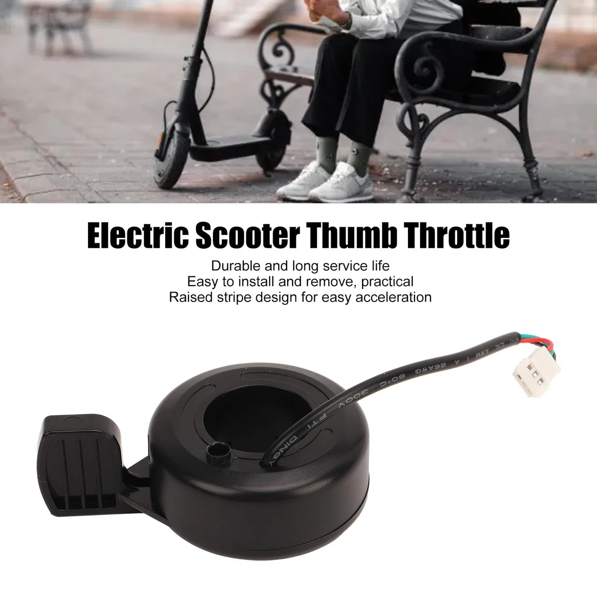 RiToEasysports Freno e Acceleratore per Scooter Elettrico, Sostituzione Dell'Acceleratore Dell'Acceleratore con Acceleratore a Pollice per Scooter Elettrico S1