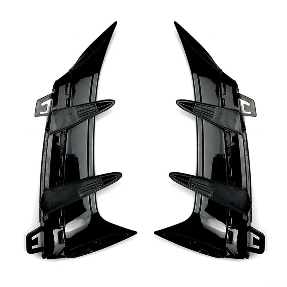 Design elegante splitter canard per paraurti posteriore per Mercedes Classe A W177 facile da applicare (nero)