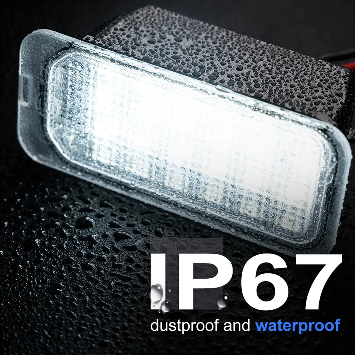 Luce LED targa per Ford Focus Fiesta Mondeo S-Max C-Max Grand C-Max Kuga Galaxy Jaguar XF XJ Bianco Canbus LED