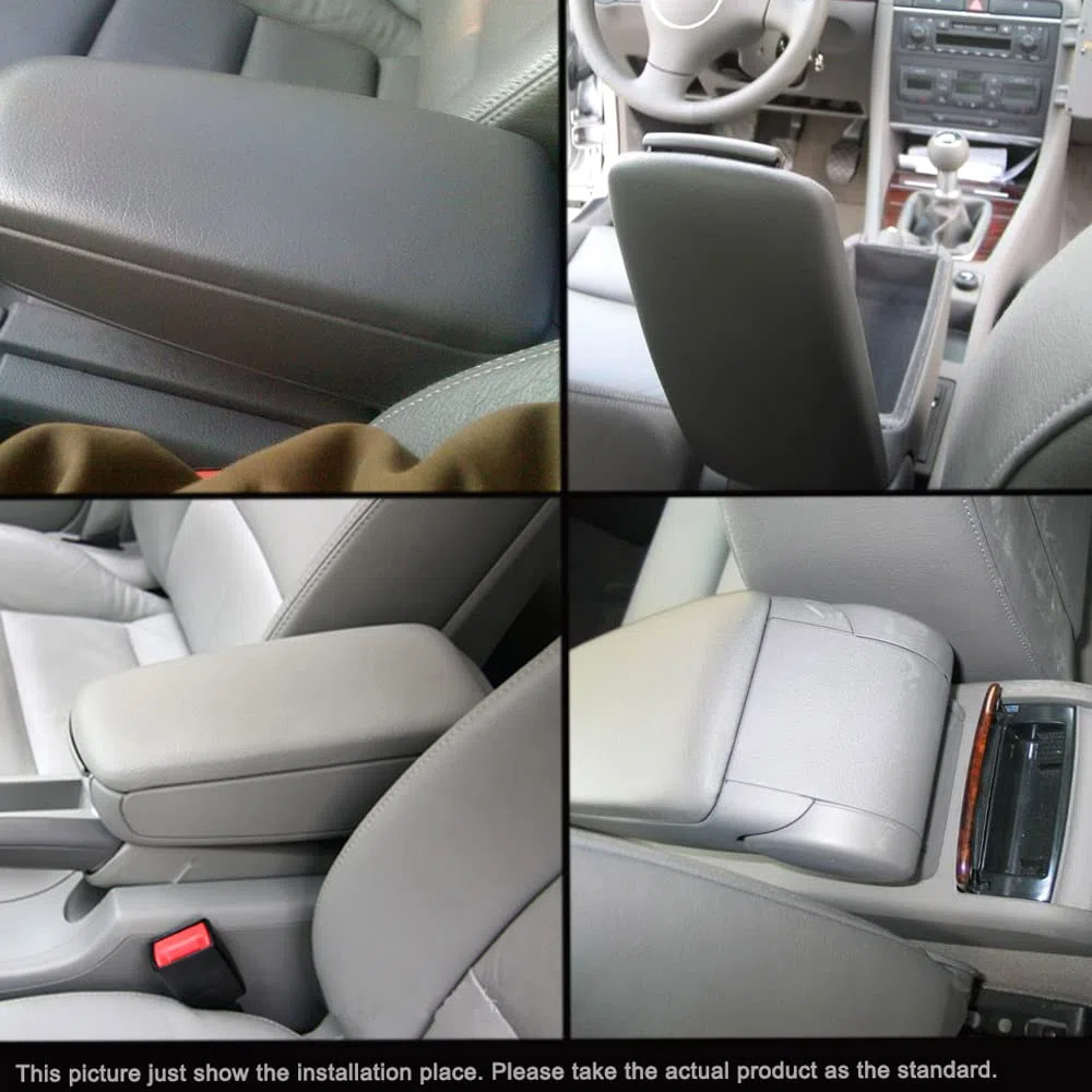 Shkalacar Copertura Console Centrale, Auto Coperchio di Ricambio, Bracciolo Della Console Centrale Compatibile con Audi B6 B7 02-07