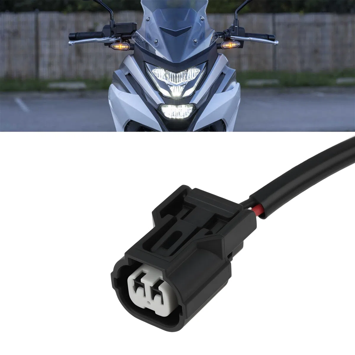 OTOTEC Cablaggio Adattatore Per Fendinebbia Da 2 Pezzi Con Terminali Compatible Con Honda NC750x 2023+