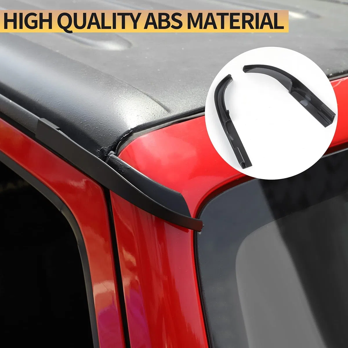 Hardtop Pioggia Ragazzi Estensione Drip Rail Pioggia Diverter per Jeep Wrangler JK JKU 2011-2017 Accessori Esterni