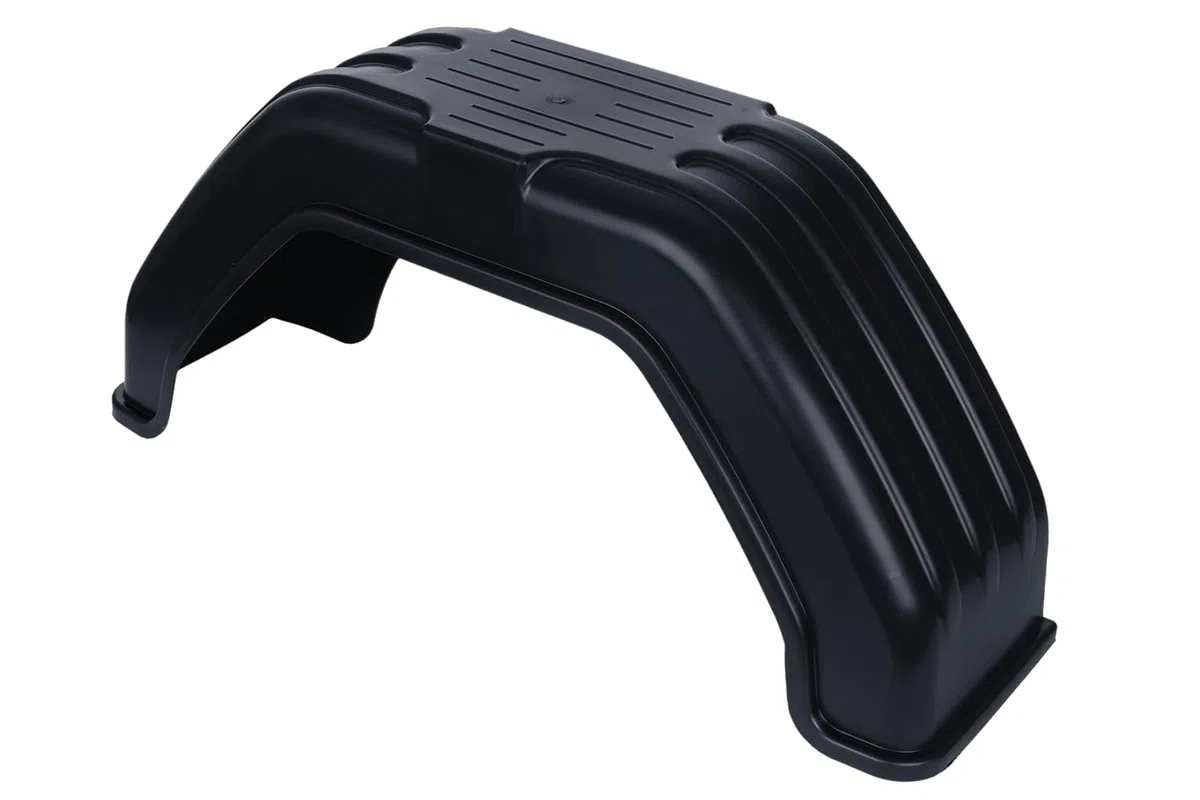 SIEROSŁAWSKI GROUP Set di due parafanghi da 13 a 14 pollici in PVC per rimorchio auto 710 x 200 mm passaruota piatti per un'eccellente protezione contro fango e sassi