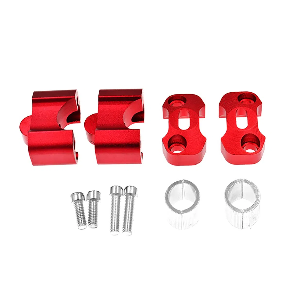 2PCS moto manubrio Risers 22 millimetri universale moto manubrio bar Riser montaggio morsetti adattatore