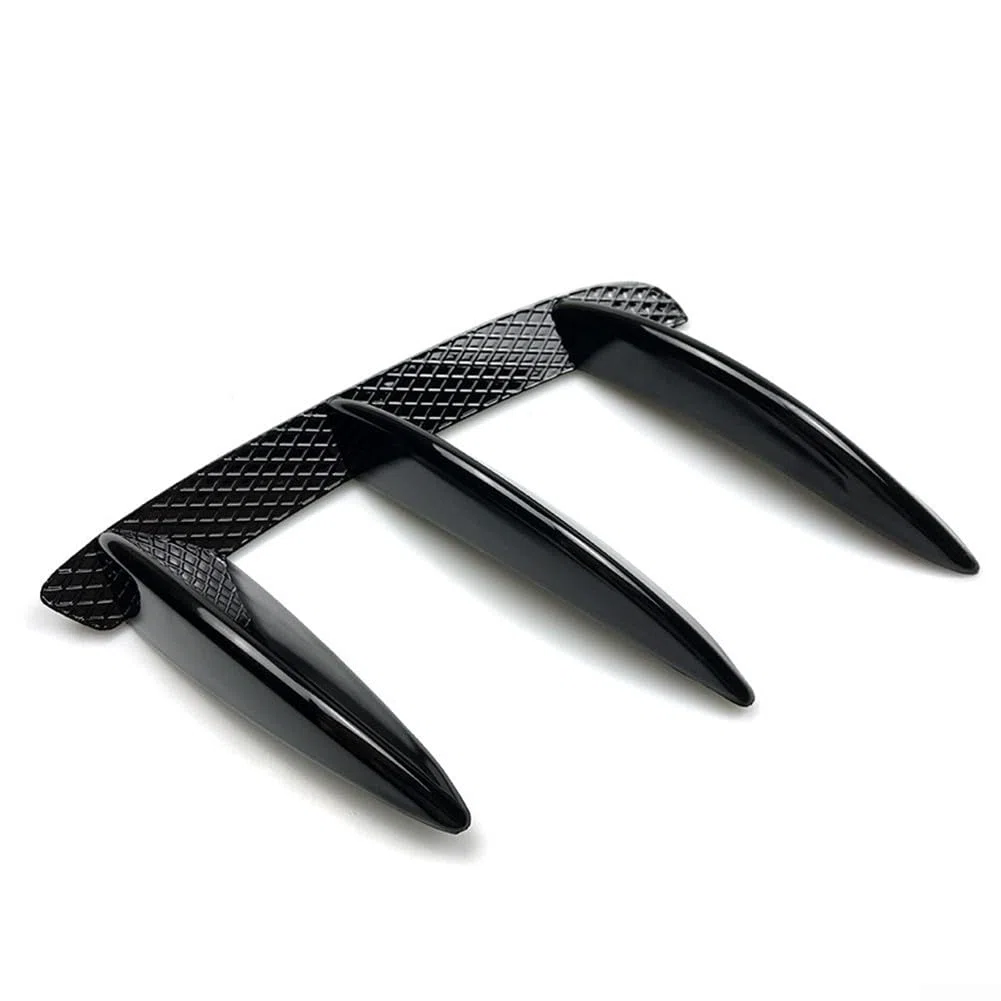 Spoiler per paraurti posteriore per Mercedes Classe A W176 A200 A250 A260 A45 per AMG 2013-2018, nero lucido e fibra di carbonio ABS Trim Splitter (nero lucido)