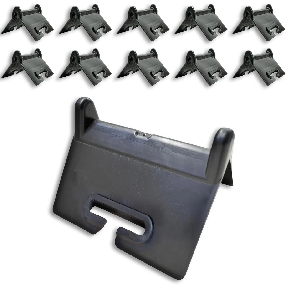 10 protezioni per bordi Dolezych per cinghie fino a 50 mm, dimensioni 90 x 90 x 140 mm, con fessura filettata