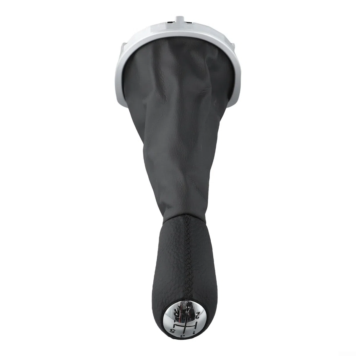 Per Renault Per Clio 3 Pomello Del Cambio Manuale Per Clio III, 8200079112 Parte Di Ricambio, Pelle Avvolto Pomello Del Cambio, Ingranaggio In Plastica Nera, 2005 2006 2007