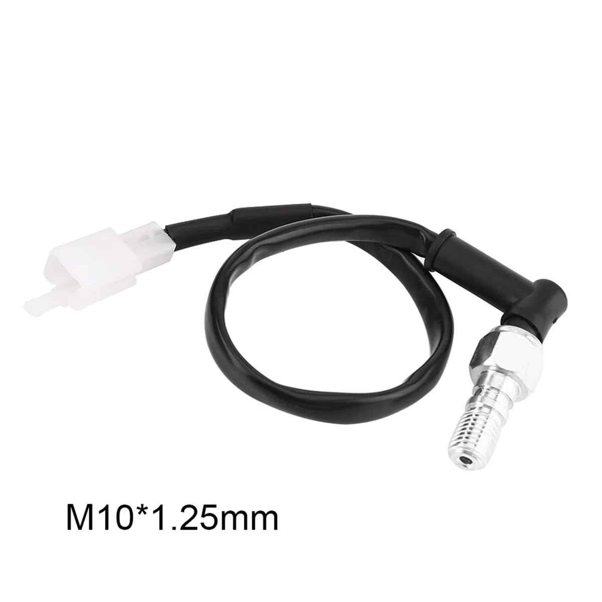 sensore stop moto + Interruttore della luce di pressione del freno del motociclo, interruttore della luce posteriore del motociclo universale per il motociclo (filo spesso M10 1.25MM)