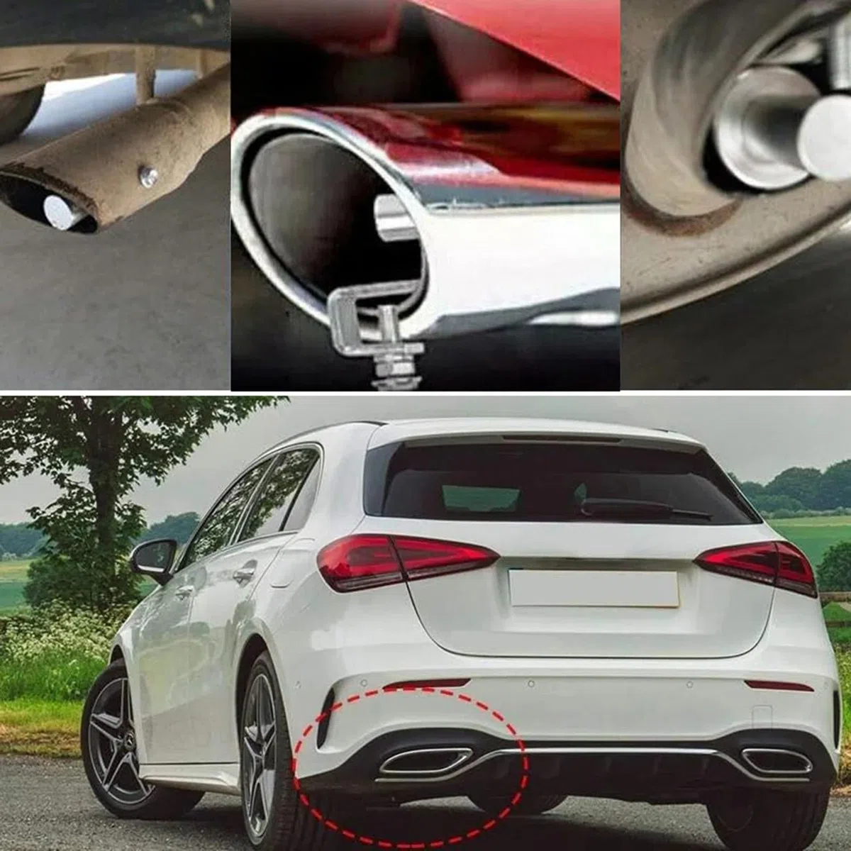 Fischio di scarico per auto – Simulatore di valvola di scarico turbo, generatore di suono per tubo di scappamento marmitta, fischio universale per tubo di scaric in alluminio | Accessorio per scarich