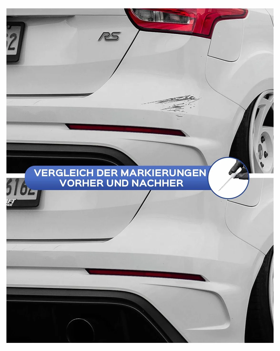 M7 Carbonized Gray Metallic Kit di vernice di ritocco compatibile con Ford esatta corrispondenza per chip e graffi