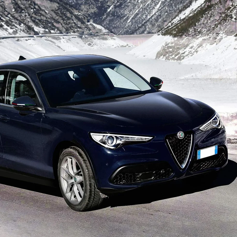 Stripes Strisce Adesive 3D Tricolore Italia Sagomate per Specchietti Alfa Stelvio