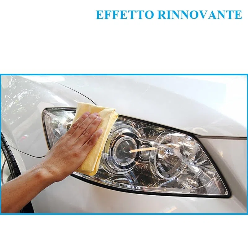 Tubetto di pasta Rinnova Fanali 2493, capacità 150 gr, rimuove opacità dai fanali e plastica dura, lucida fari auto, parabrezza, cupolino scooter moto, migliora visibilità della guida notturna (1)