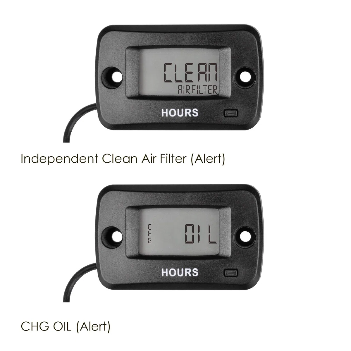 Jayron Digital LCD Contaore Impermeabile Motore a benzina Contaore Contatore Manutenzione Azzerabile Per Paramotori Motoseghe Generatori Rasaerba Marine Barche