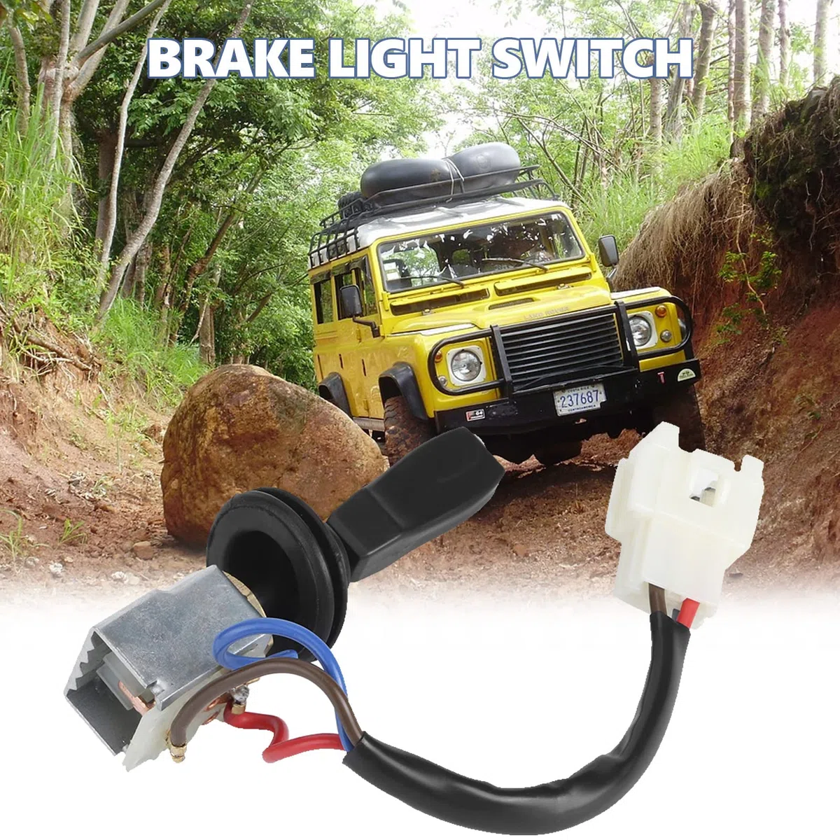 Interruttore Luci Defender, Akozon Interruttore Luce Freno Faro AMR6104 Interruttore Indicatore di Direzione Adatto per Defender 1997-2014