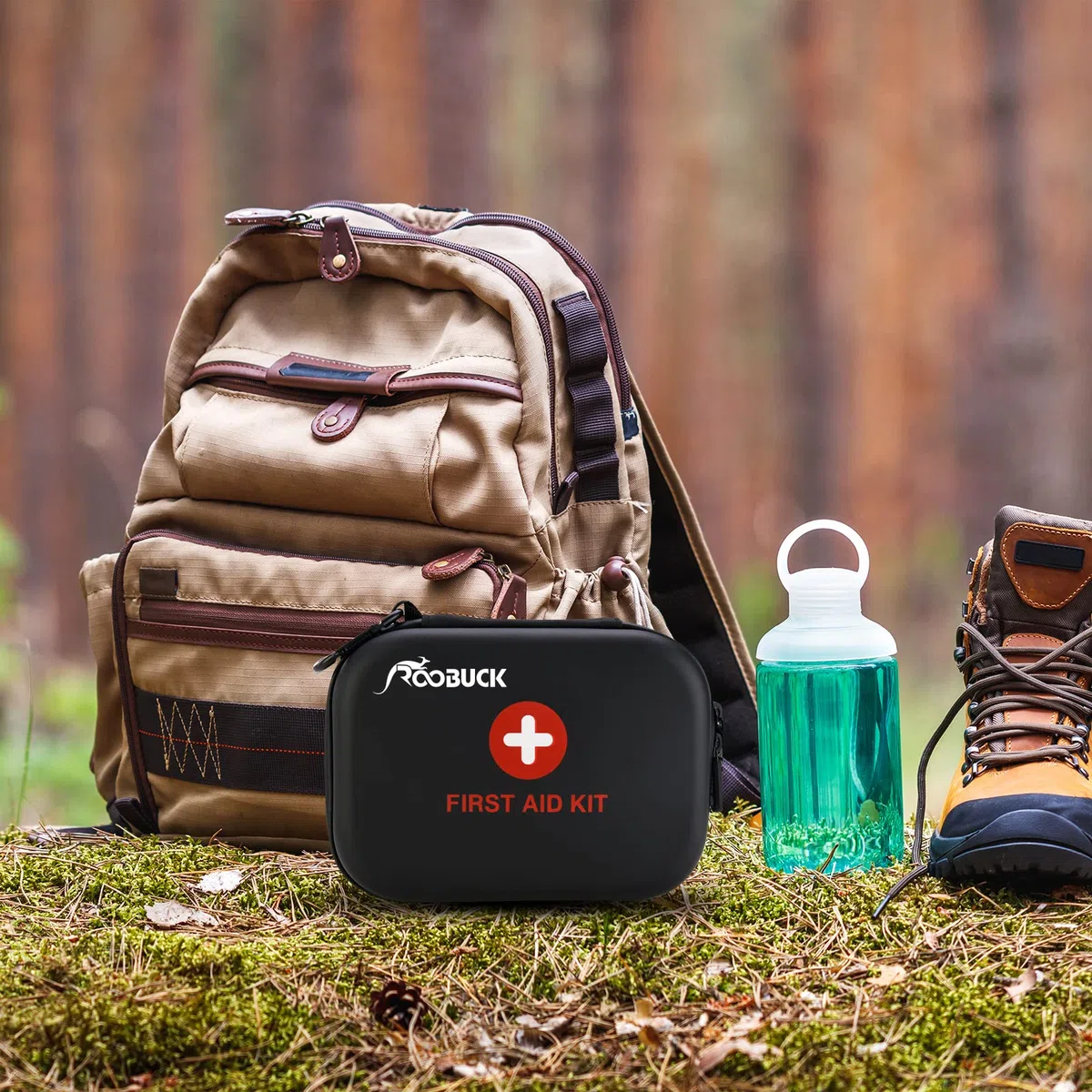 First Aid Kit, Premium Waterproof Compact Trauma Medical Kits for Any Emergencies, Ideal for Home, Office, Car, Travel, Outdoor, Camping, Hiking, Boating (Yellow)