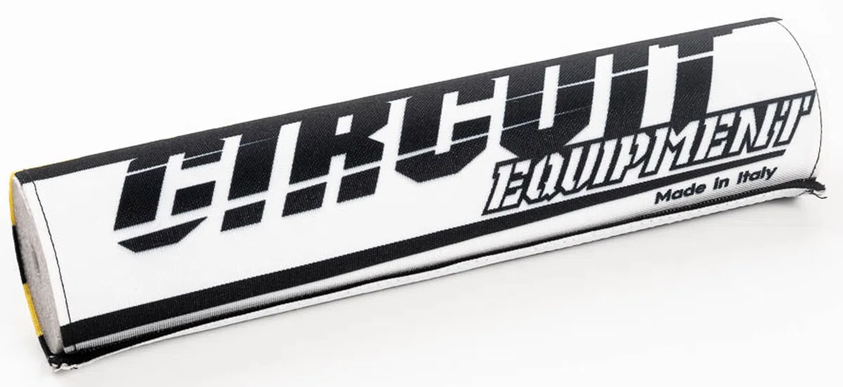 Circuit Equipment – Paracolpi Manubrio MXIII in Foam con Cover in Tessuto Poliestere Stampato – Giallo Fluo – vestibilità Universale – 273 mm